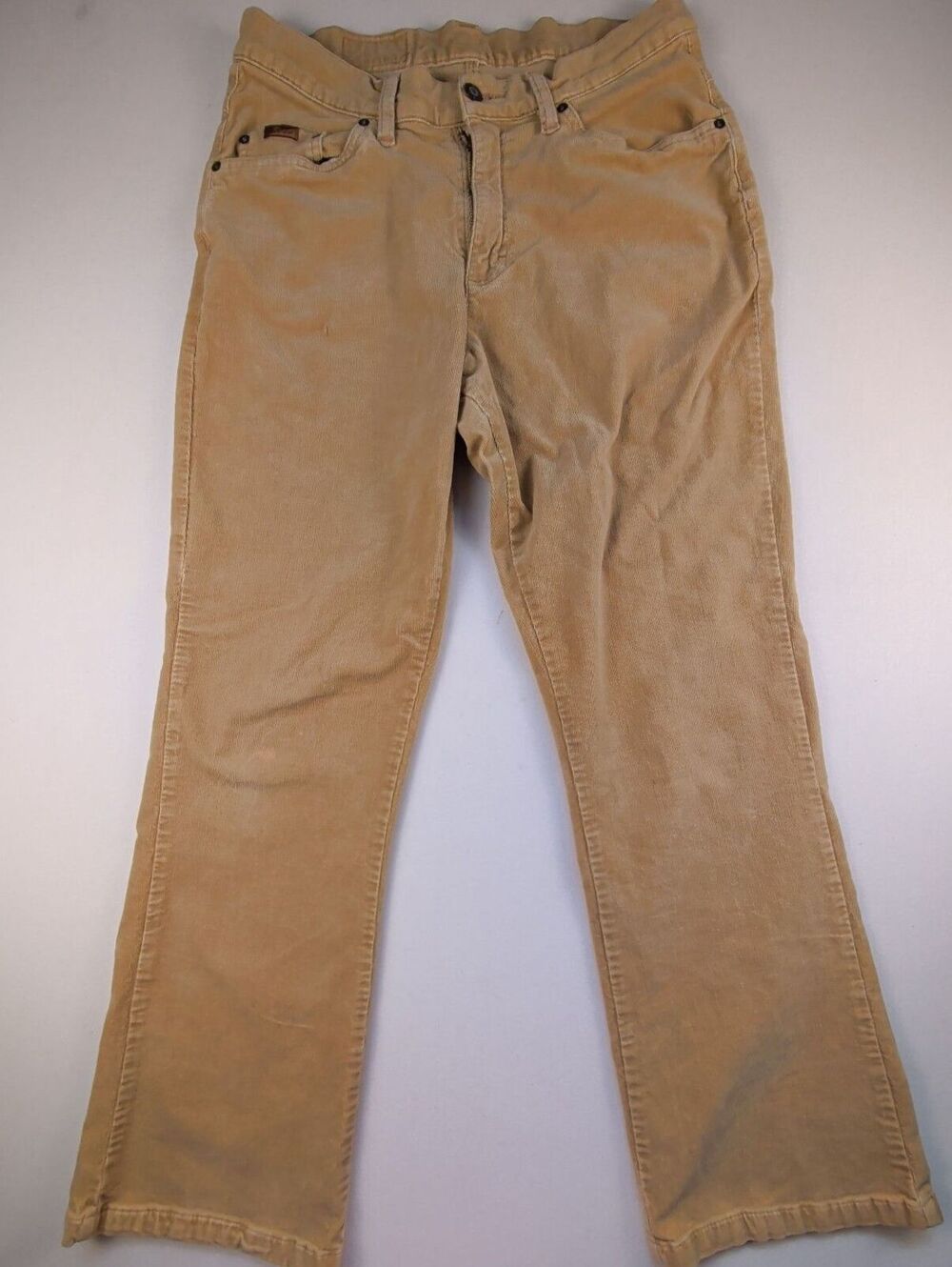 90's Vintage Lee Riders Tan Corduroy Pants Mid Rise Straight Leg